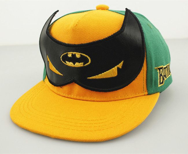 New Unisex Superman Batman Metal Adjustable Baseball Snapback Hip-hop Hat Cap