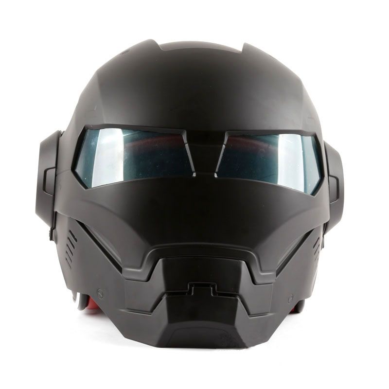 Automic DOT Ironman casco motocicleta moto Iron man 610 Masei cara abierta 2016 fábrica negro