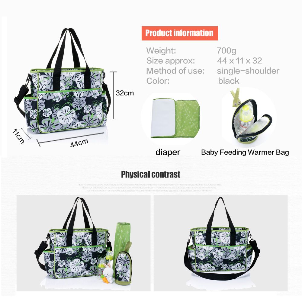 2021 Diaper Bag Waterproof Nappy Bag Outdoor Stroller Travel Tote Shoulder Mommy Bag New Fashion ...
