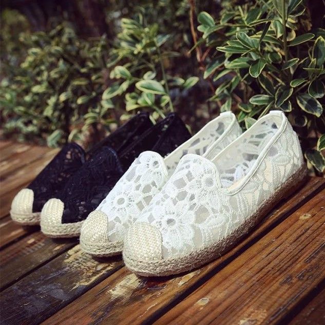 Casual Wedding Shoes Crochet Loafer 