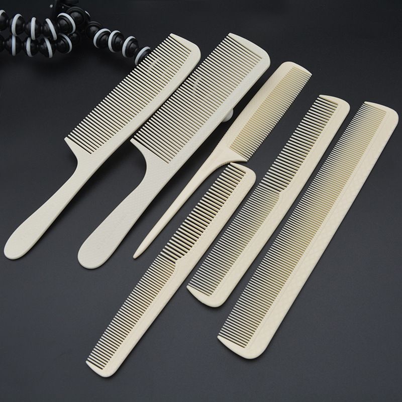 Pro Hairdresser Carbon Comb White Color Popular Heat Resistant Hair Cutting  Comb Set In 6 Designs Barber Favorite Comb Set