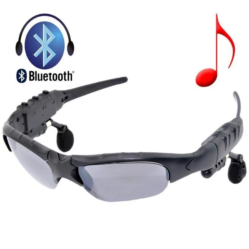 Wireless Hands Free Sunglasses Black Glass Sunglasses With Stereo