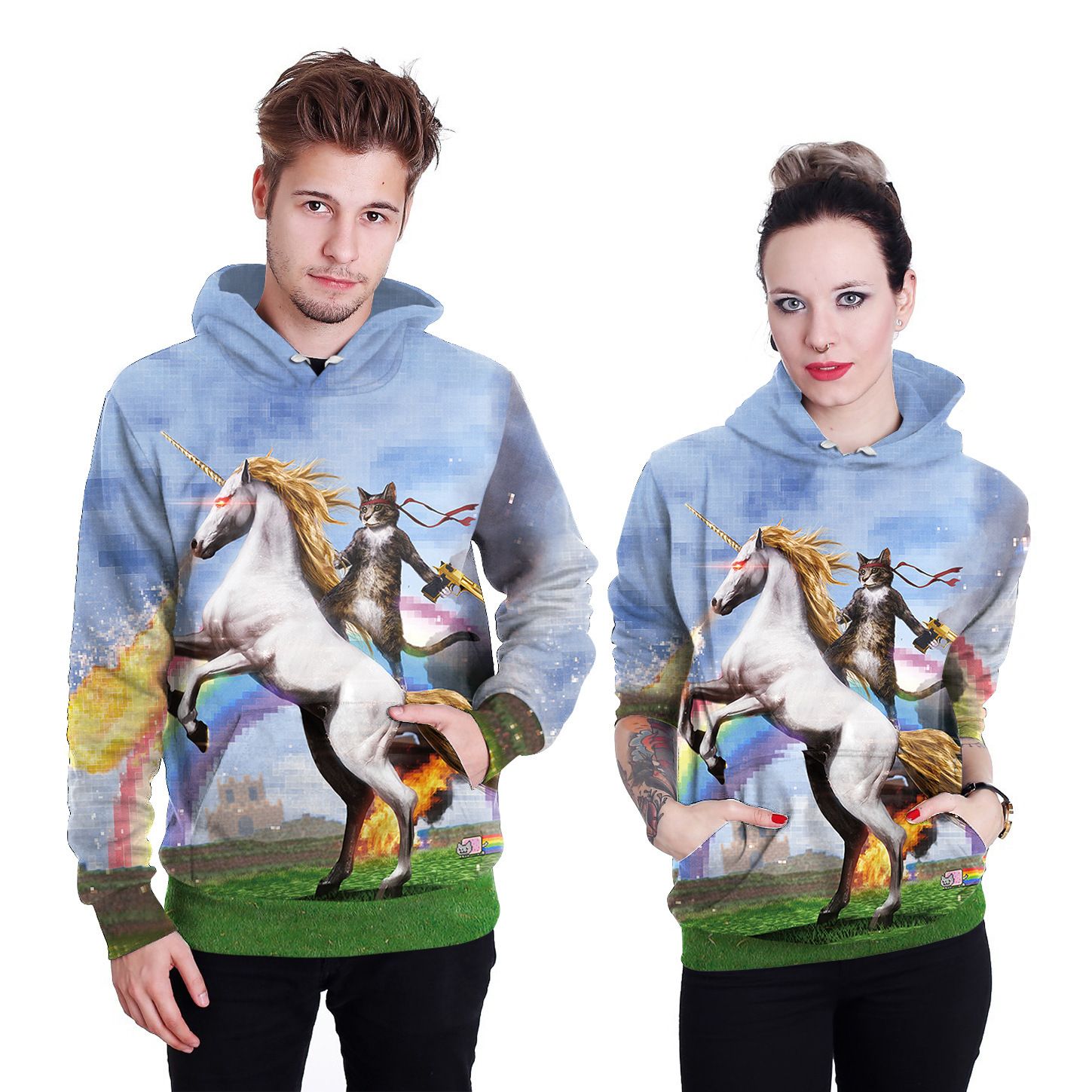 Hoodies Men/Women 3D Sweatshirt Funny Print Cat Hoodies Tops Cartoon Hoodies Men/Women 3D Sweatshirt Funny Print Cat Hoodies Tops Cartoon