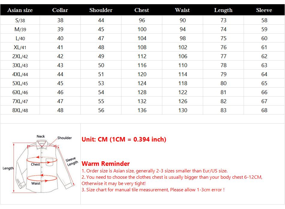 collar size for xl shirt