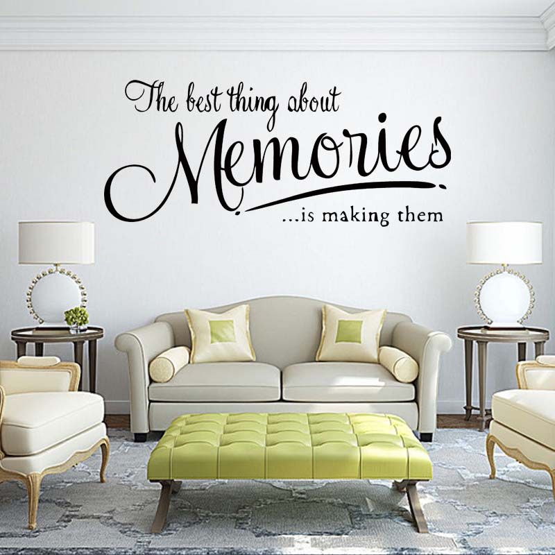The Memory Wall Quote Decal Removable Stickers Funny Decor Bedroom