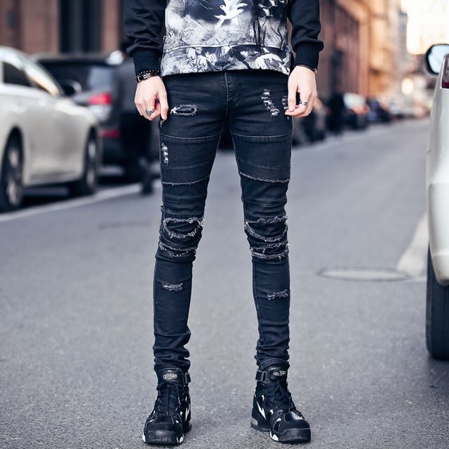 ripped jeans winter