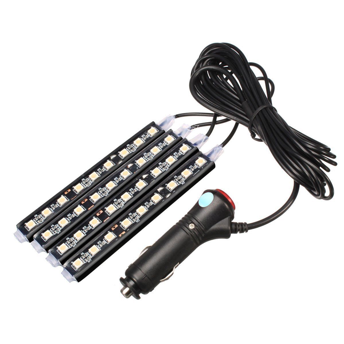 Grosshandel 4in 1 9 Led Auto Atmosphare Licht Interior Underdash Beleuchtung Kit Auto Auto Stehleuchten Wasserdichte Glow Neonlicht Streifen