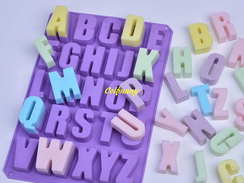 2020 Fast Shipping Alphabet Letter Silicone Mold Soap Mould Cake Cupcake Baking Bakeware Chocolate Soap Decorating From Flyw201264 5 25 Dhgate Com