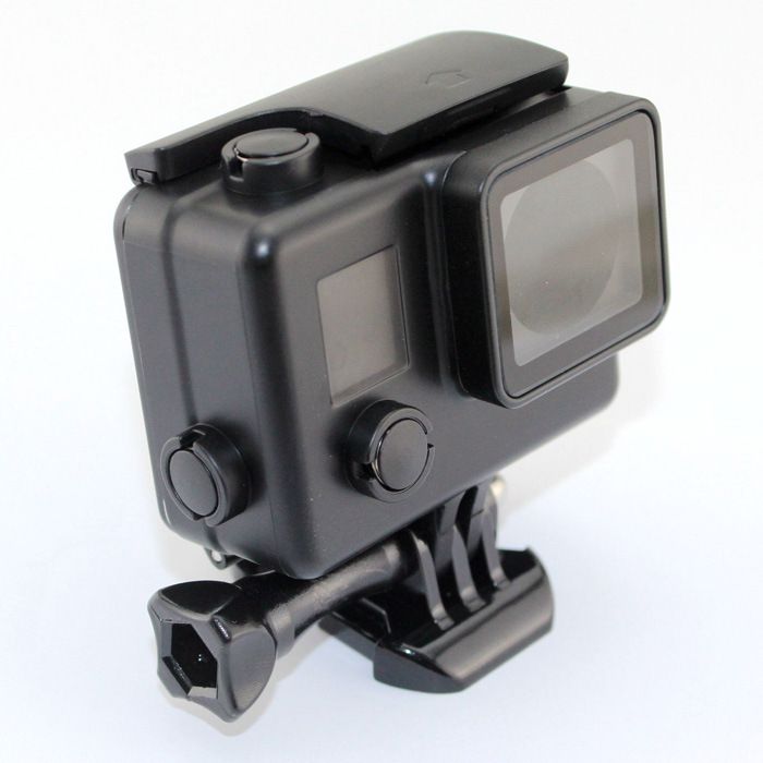 4 Impermeable Carcasa Funda Rígida de buceo submarino en Negro Para GoPro HD Hero 3 3
