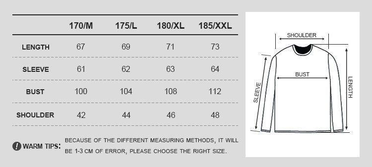 Off White Hoodie Size Chart