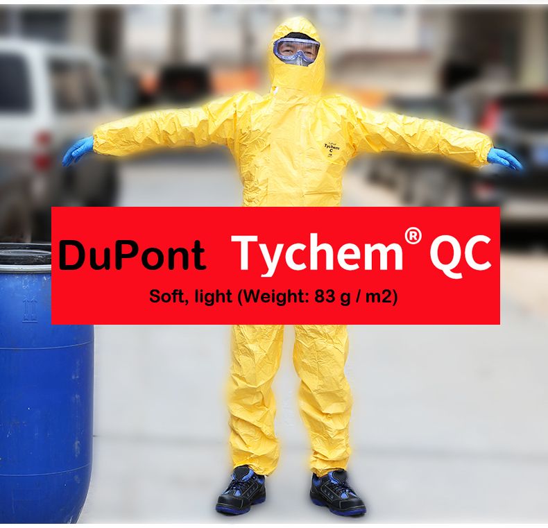 2022 Dupont Tychem C Class Anti Chemical Suit, Anti Acid And Alkali