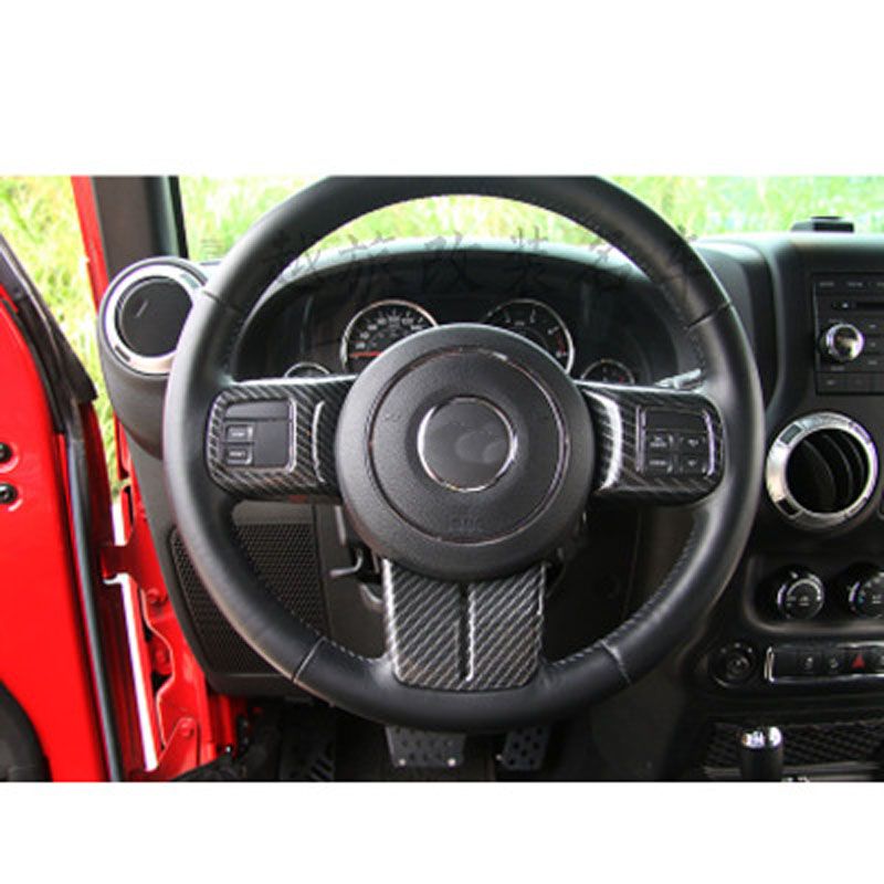 Compre Volante Botao Interruptor Tampa Quadro Guarnicao Adesivo Interior Acessorios Para Carros Decorativos Para Jeep Grand Cherokee 2011 2013 De