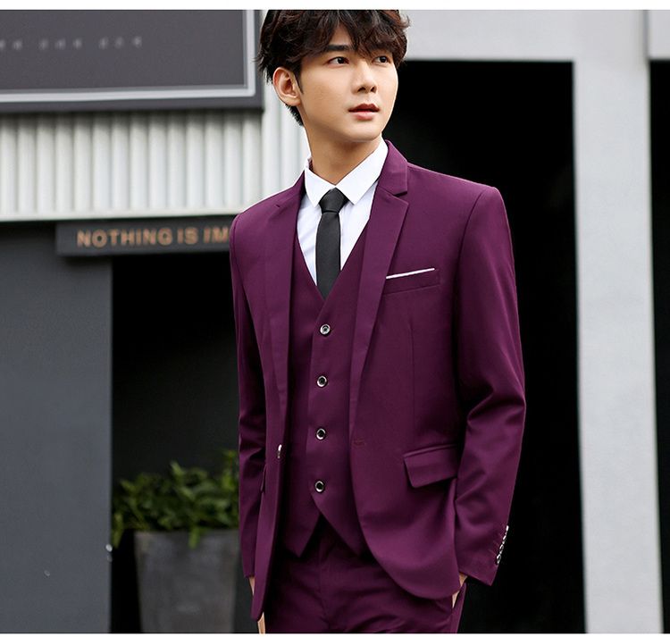 Mens Slim Fit Suits Coat Pant Men Suit 