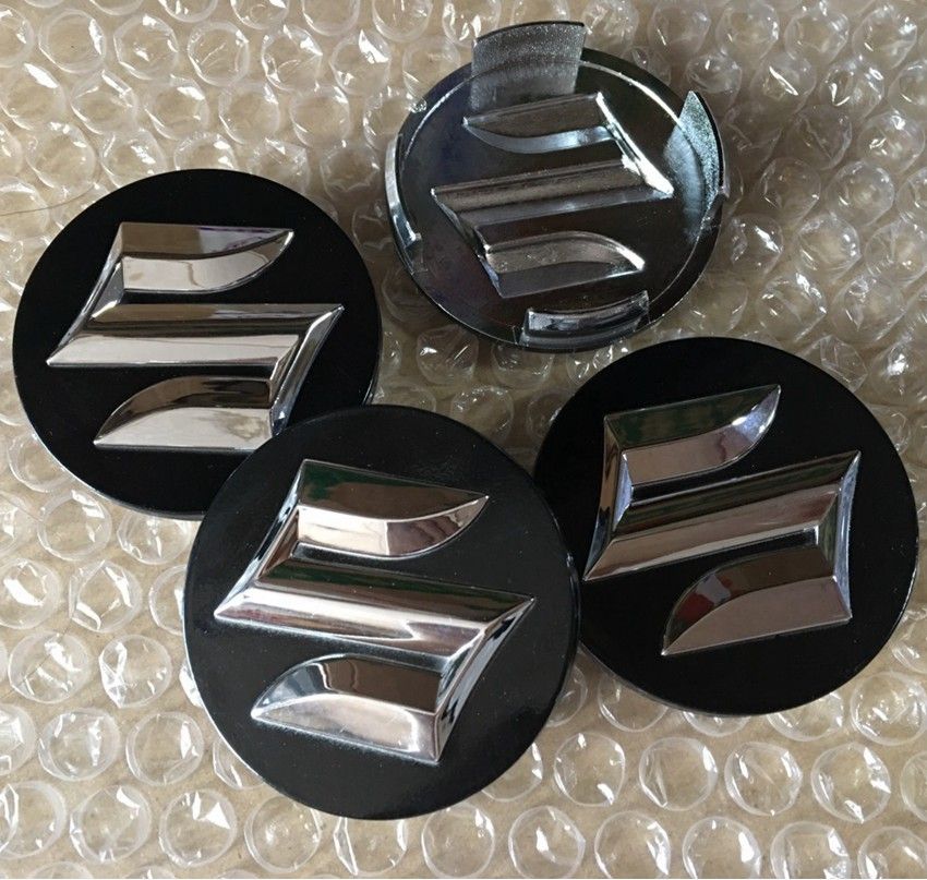 For Suzuki ABS 54mm 58mm Car Wheel Center Hub Caps Cover Badge Dust