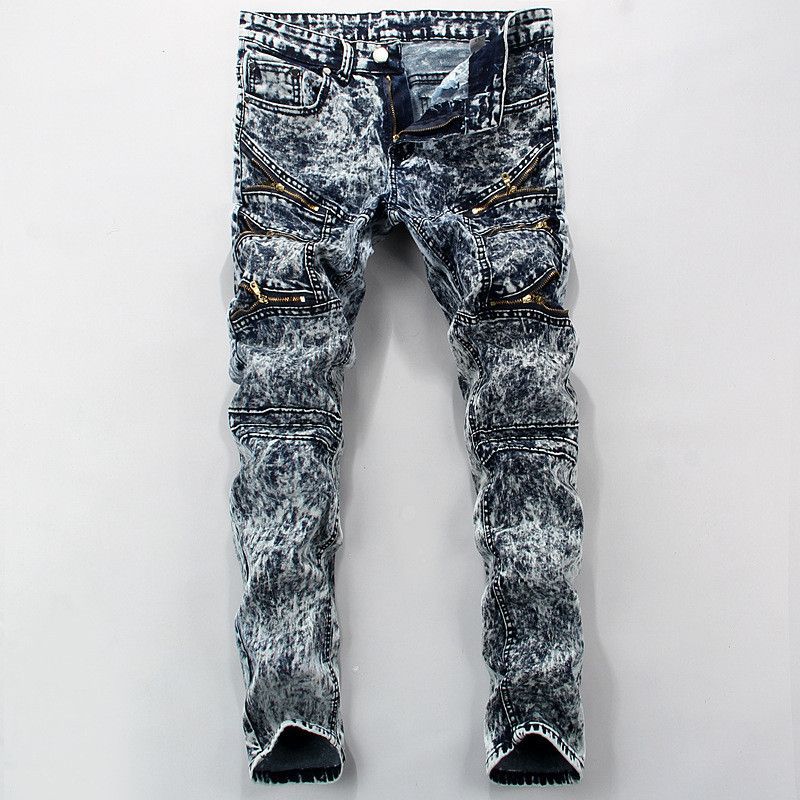 acid washed moto jeans