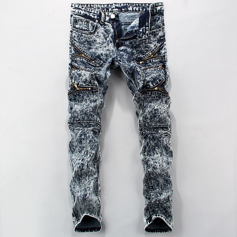 acid wash biker jeans