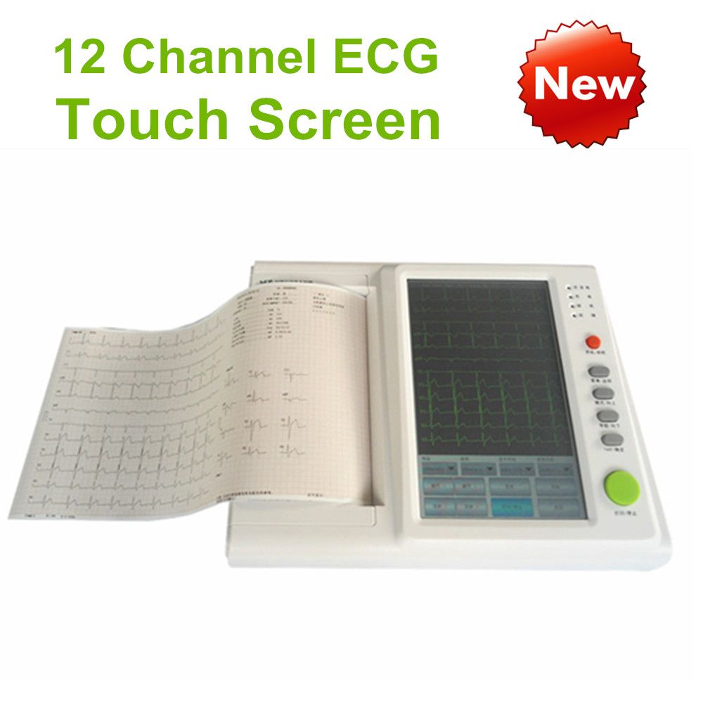 10 2in touch screen 12 channel ecg machine electrocardiograph ecg monitor lcd display digital 12 channel 12 lead ecg ekg machine simulador de ecg ecg machine
