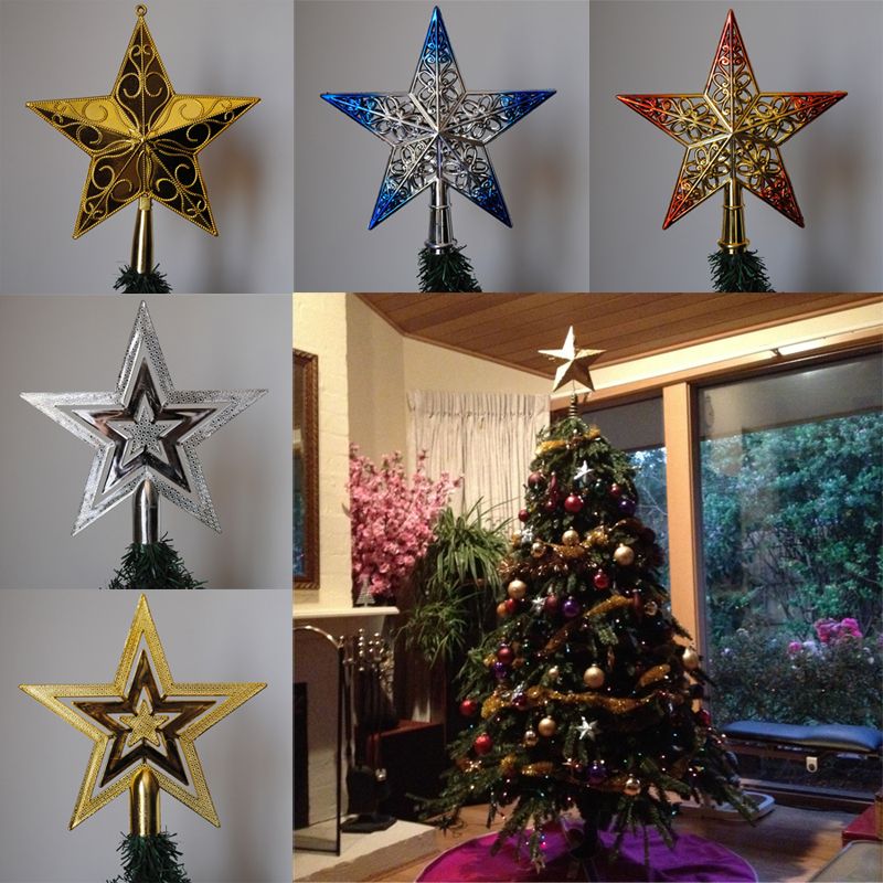 Stella Di Natale Albero.Acquista Pf Christmas Tree Topper Stella Stella Di Plastica Albero Di Natale Cappello A Cilindro Table Decor Colorato Mestiere Di Natale Fai Da Te Accessori A 21 67 Dal Sophine11 Dhgate Com