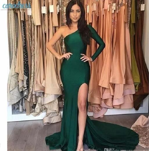 Abito cocktail verde uba