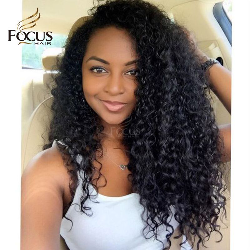 180 Density Curly Human Hair Wigs Glueless Lace Front//Full Lace Wigs Pre Plucked