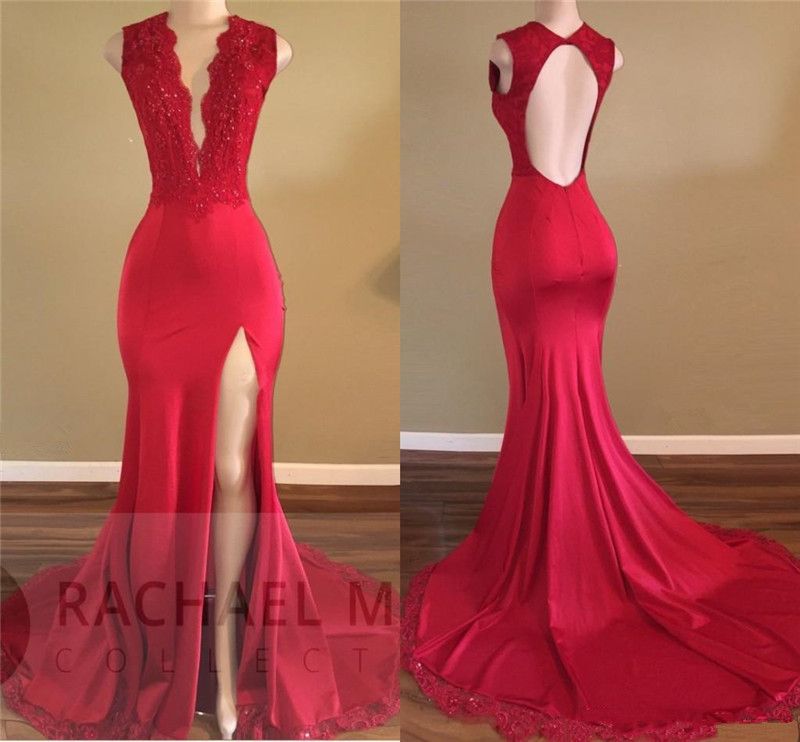 cheap red prom dresses 2019