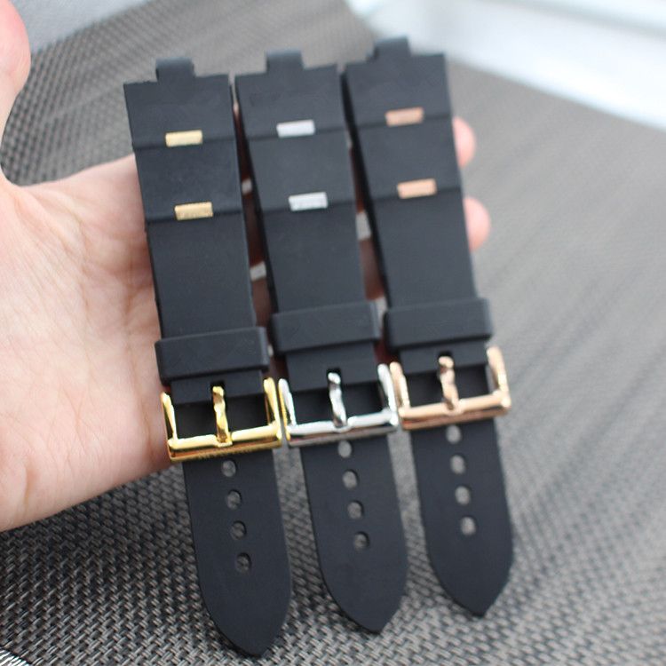 black rubber watch band