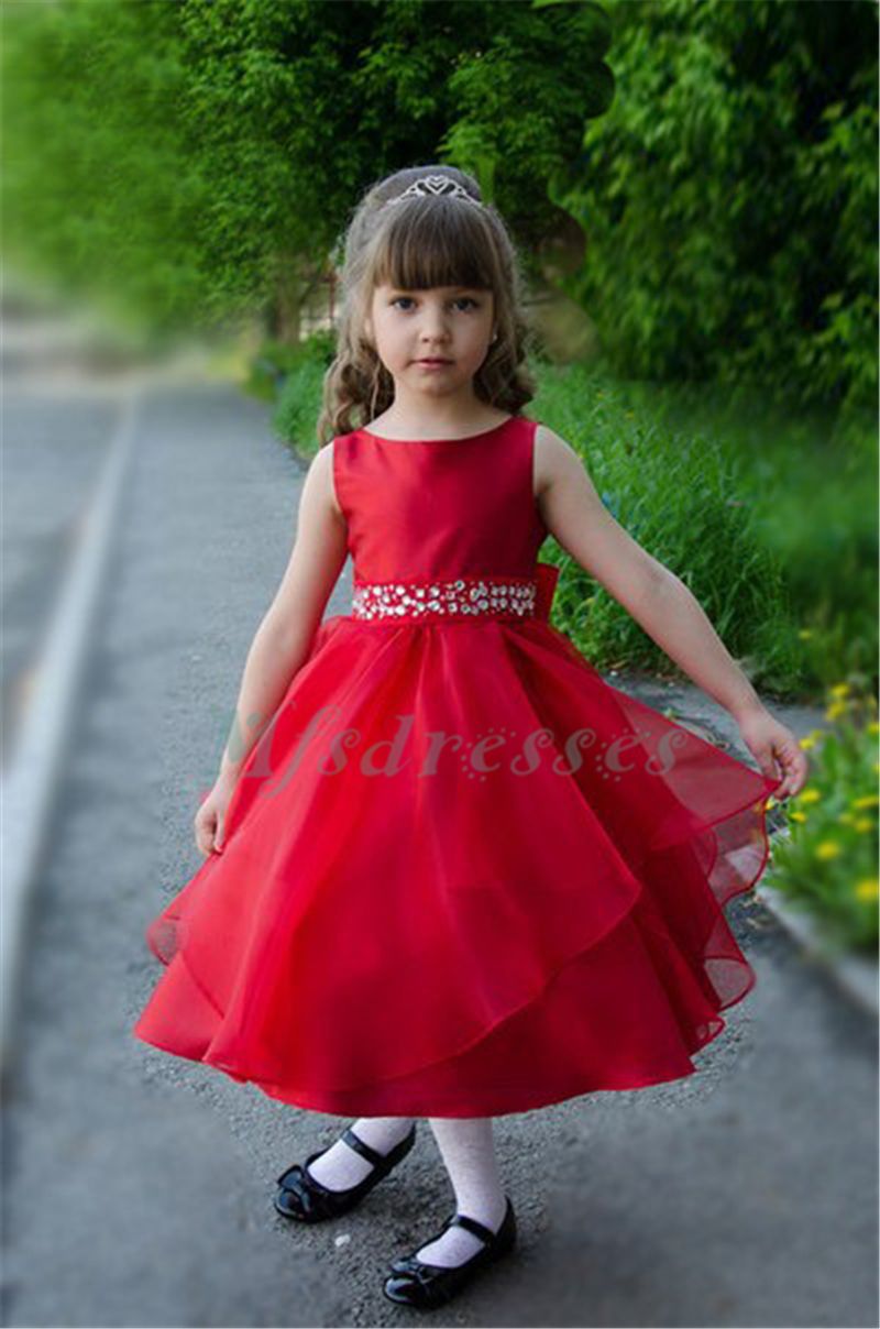 girls tea length dresses