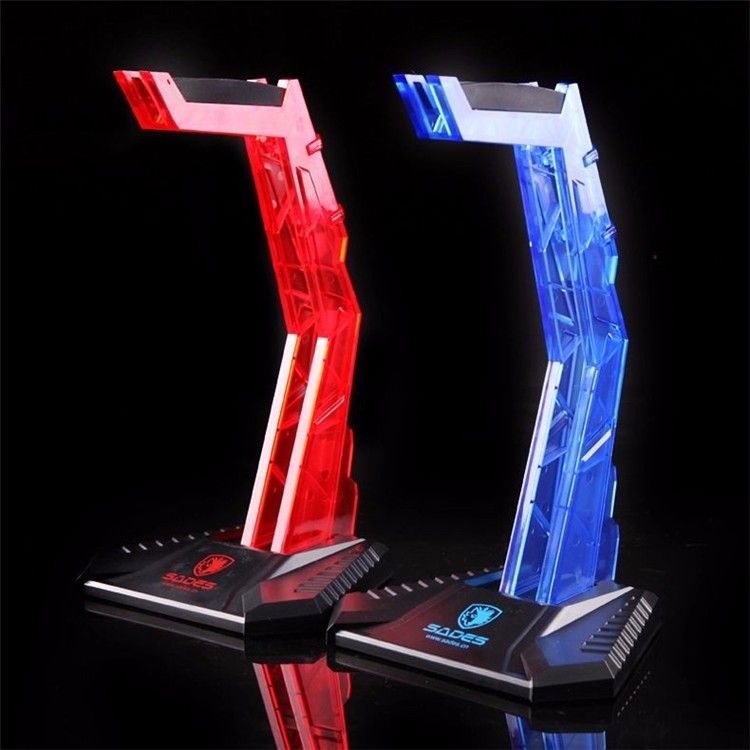 Acrylic Gaming Headphone Hanger Headset Stand Holder Earphone Display Rack Shelf