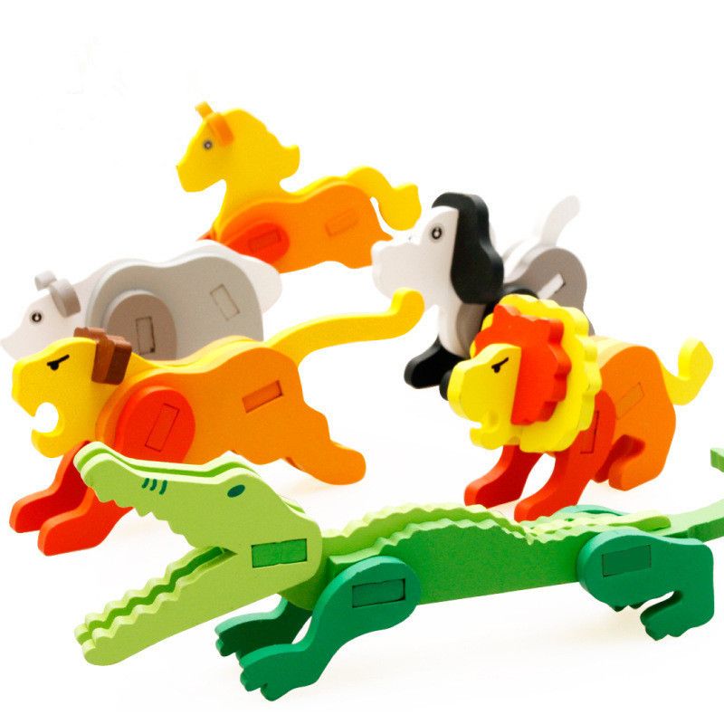 animal wooden puzzles