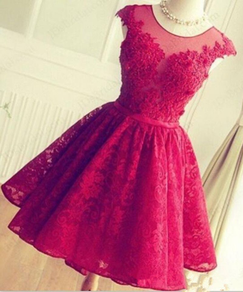 lace graduation dresses short