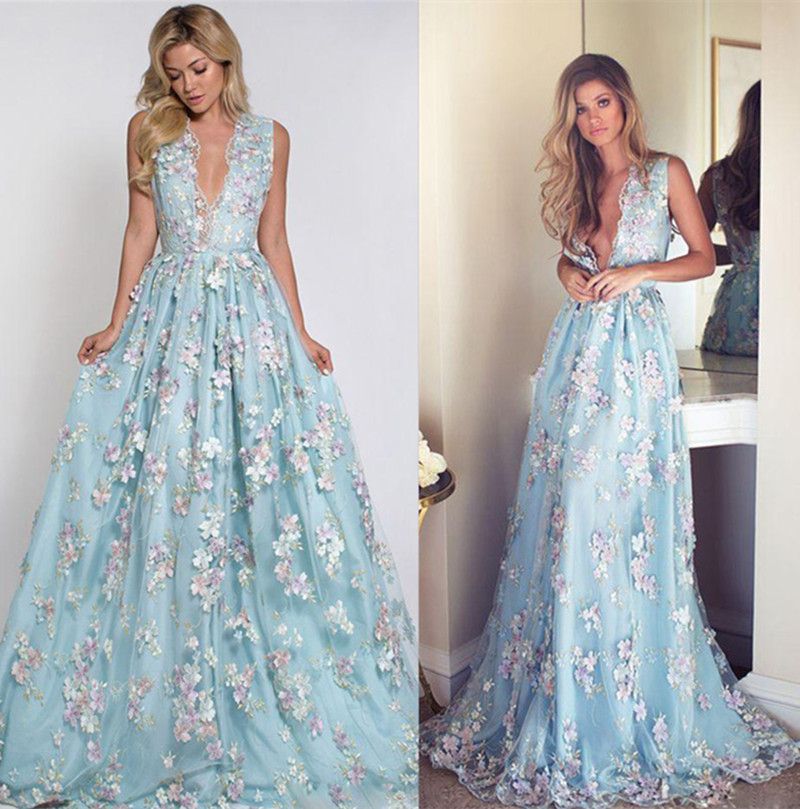 cheap floral prom dresses