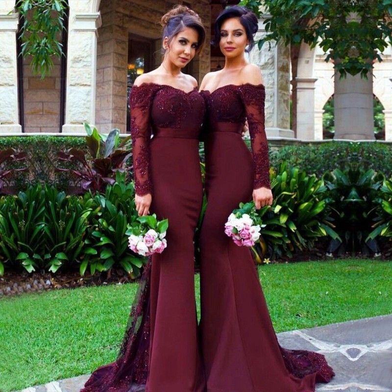 Maroon dinner dress Clearance