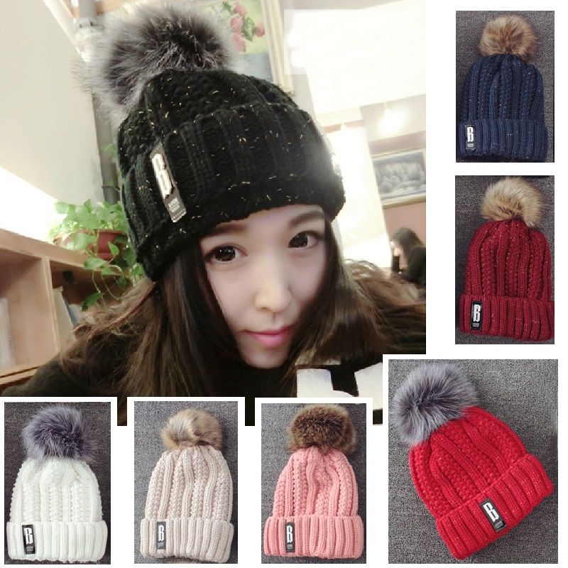 Winter Warm Wool Hats B G Stone Beanies Women And Man Outdoor Warm