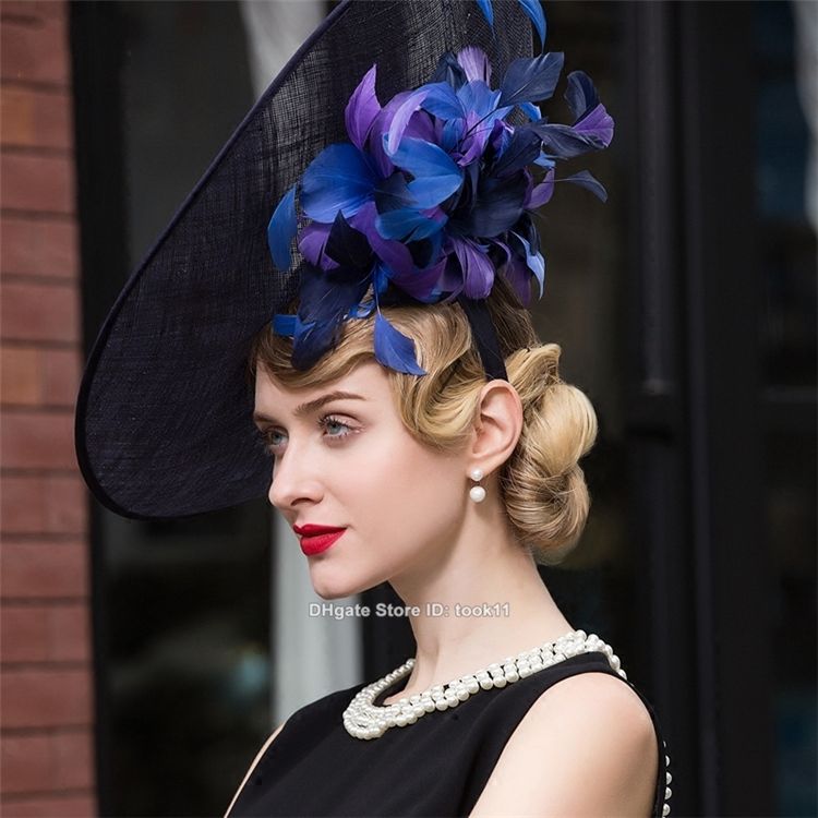 Compra Hipódromo De Moda Kentucky Derby Sombreros Para Té Vestidos De Fiesta  Blanco Negro Mujeres Iglesia Sombreros Gran Sombrero Elegante Sombrero  Fedora Chapeau Femme Barato | Entrega Rápida Y Calidad | Es.Dhgate