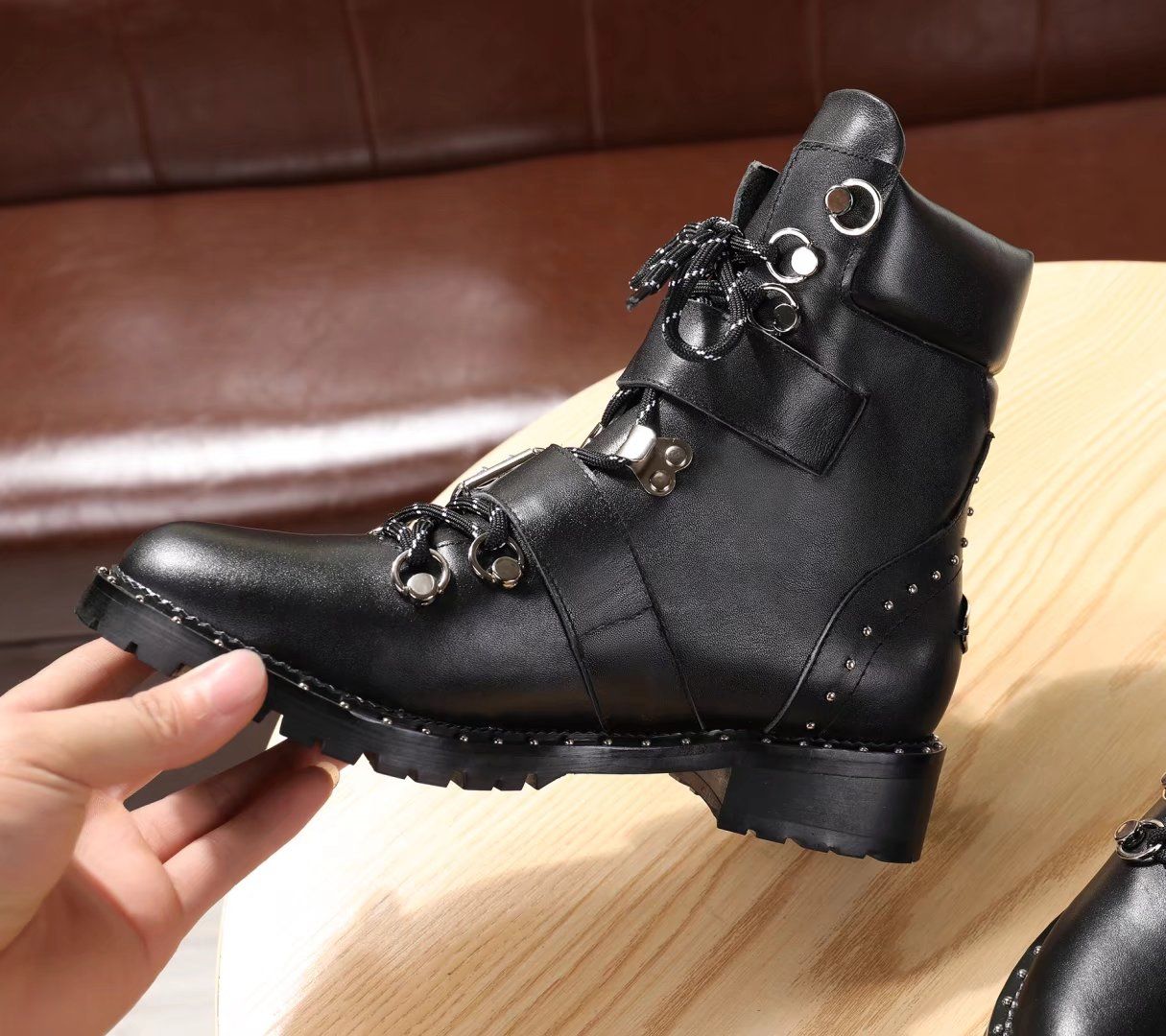 designer combat boots sale