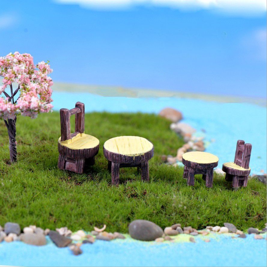 Compre 4 Unids Vintage Silla De Mesa Decoracion De Jardin De Hadas Decoracion Del Hogar Terrario Figurines Miniaturas Baison Herramientas Resina Artesania Gnomos Accesorios Para El Hogar A 2 1 Del Qwonly Shop Dhgate Com