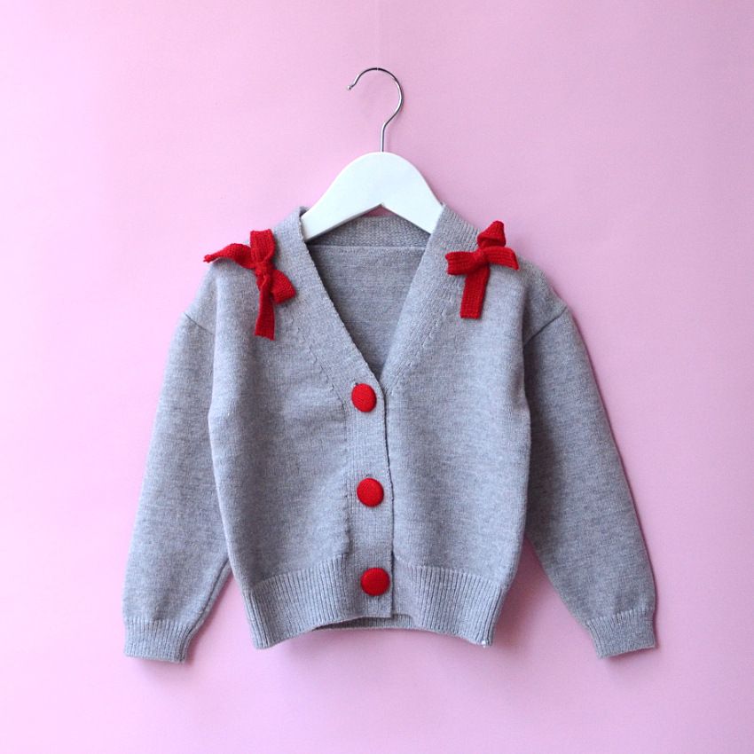 silver cardigan baby girl