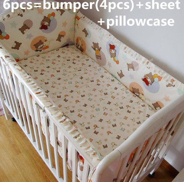 Promotion Cartoon Newborn Bed Bedclothes For Baby Cribs And Cots