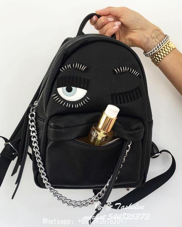 Compra Chiara Ferragni Pestañas Mochila Cuero Envío Gratis Ojos  Centelleantes Barato | Entrega Rápida Y Calidad | Es.Dhgate