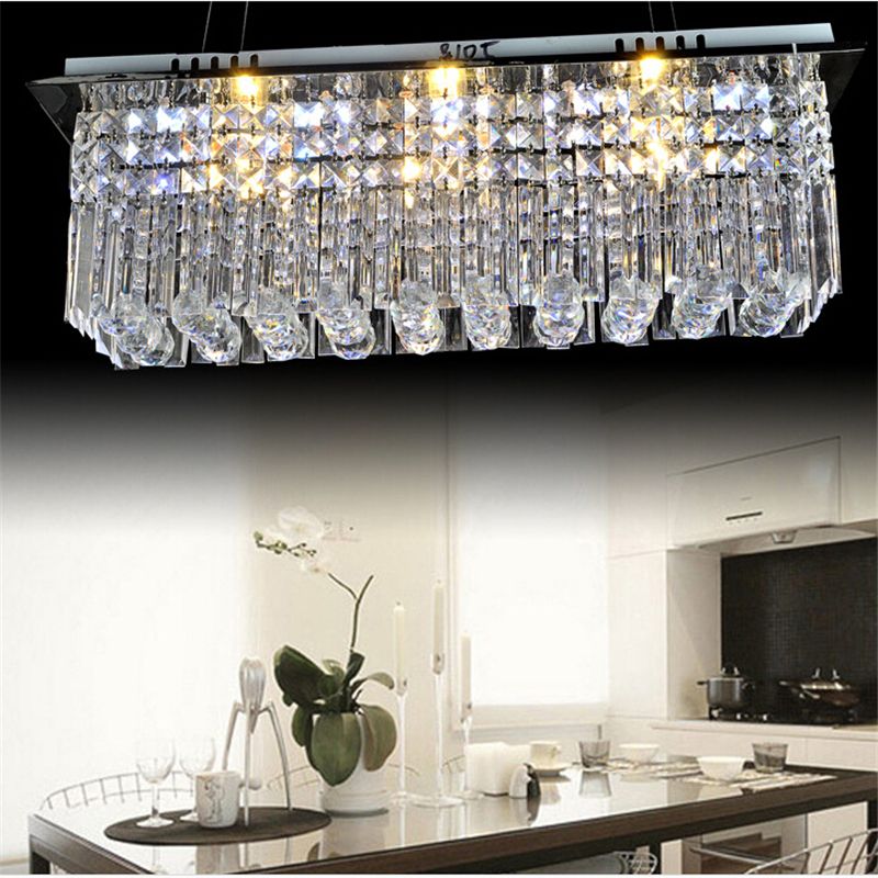 Modern K9 Rectangle Led Crystal Chandelier Balcony Lamp Aisle Lights Ceiling Light Pendant Lamps Fitting For Hallway Bedroom Lighting Dining - Ceiling Dining Room Light Fixtures Modern K9 Rectangle Led Crystal Chandelier Balcony Lamp Aisle Lights Ceiling Light Pendant Lamps Fitting For Hallway Bedroom Lighting Dining - Ceiling Dining Room Light Fixtures