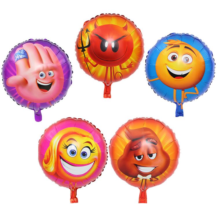 Emoji Parti Ballons Pour Joyeux Anniversaire Latex Smiley Drole 72 Pcs Jaune Ballons Articles De Fete