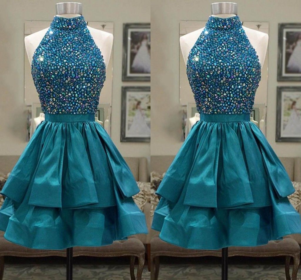turquoise hoco dress