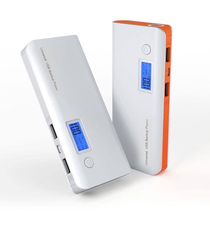 PowerBank portátil 10000mAh Banco de energía Pantalla doble USB Pantalla LED de luz Batería externa