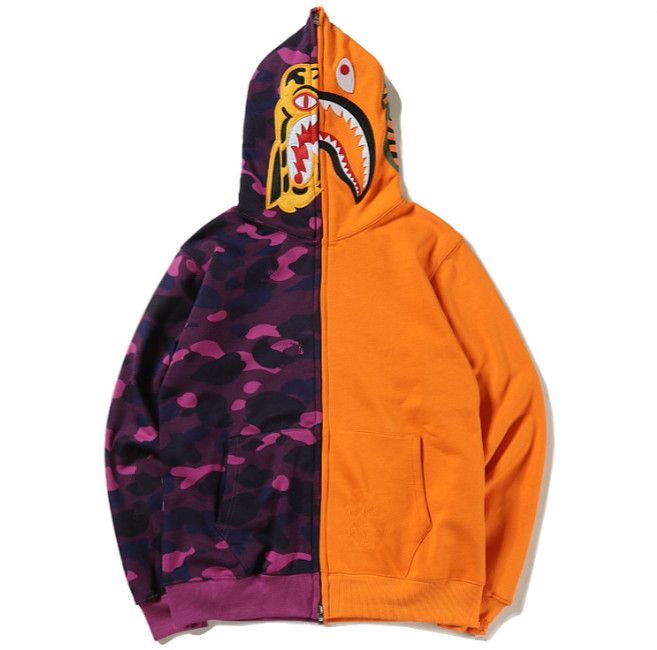 bathing ape purple moletom com capuz