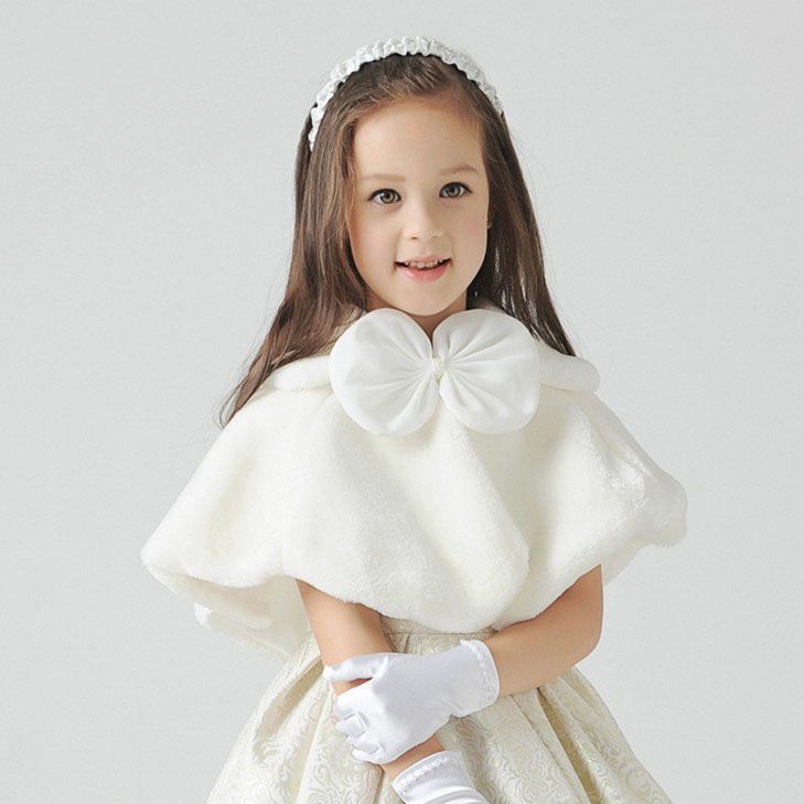 Cute Baby Infant Girls Coat Fur Thick Winter Warm Coat Cloak Jacket Outwear Tops