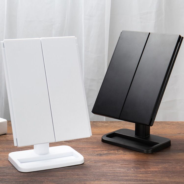 Vanity Makeup Mirror Trifold 24 Led Lighted With Touch Screen 1x 2x 3x Magnification And Usb Charging 180 Adjustable Stand For Countertop Hand Held Get It Today On Uk Usa