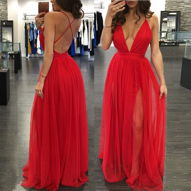 dress prom red