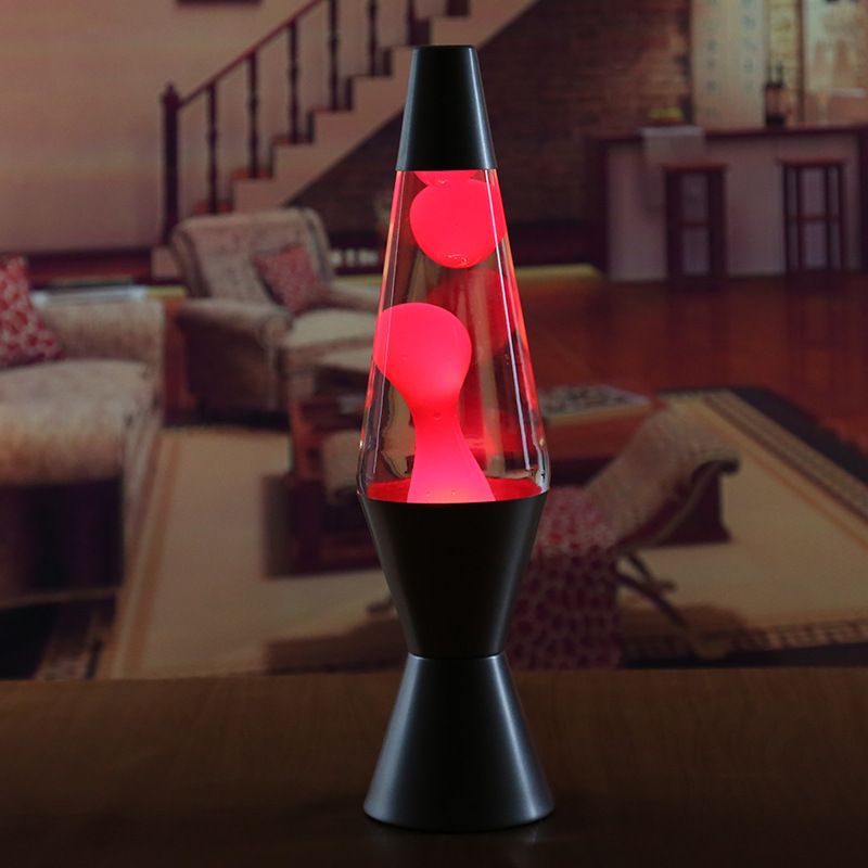 Wholesale Night Lights Home Classic Lava Lamp 14.5 Inch Hot Pink Wax/Clear Liquid Outdoor