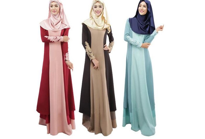 Großhandel 20 Stücke Abaya Türkische Frauen Kleidung Muslim Kleid ...