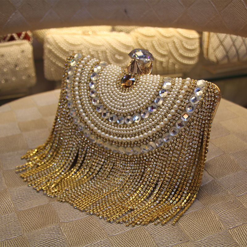 gold evening bag wedding